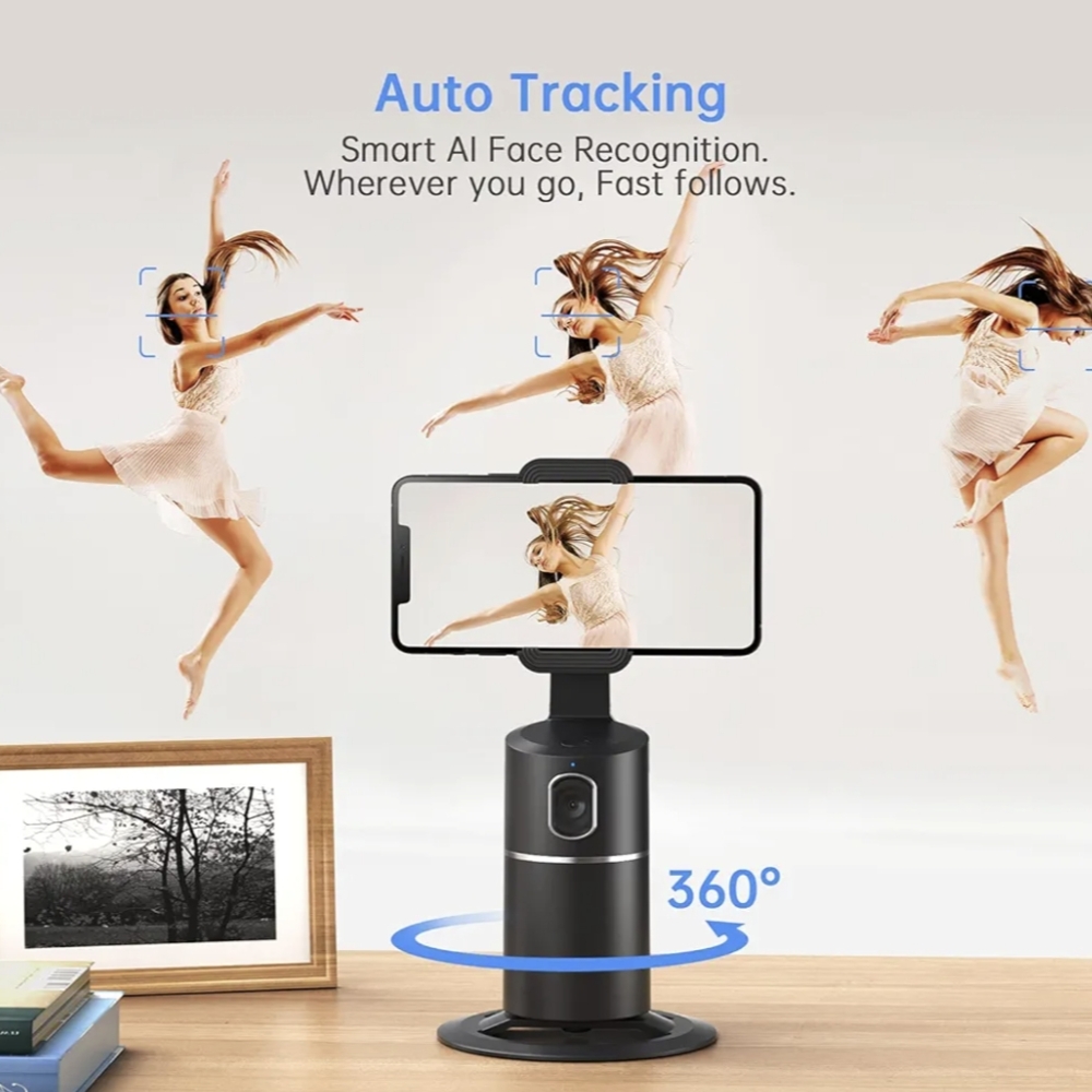 Auto Face Tracking 360° Rotating Phone Stand - Picture 4 of 12